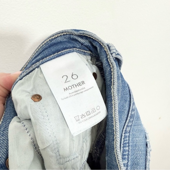 Mother Denim The Tomcat High Rise Straight Jeans On The Run Size 26 - Picture 6 of 7